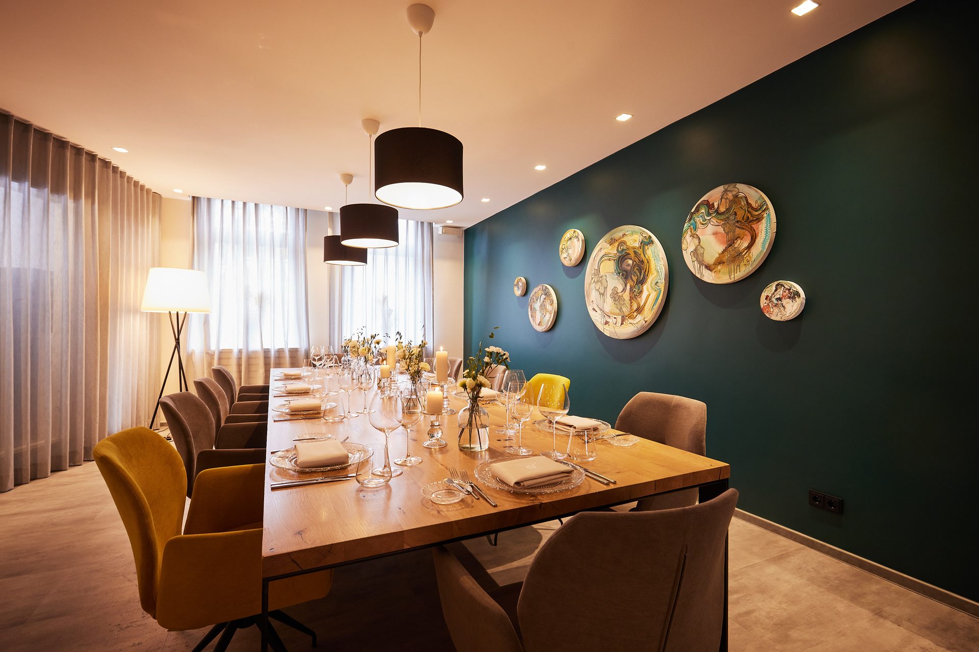Festliche Tafel im studio für private Feiern und Firmenevents